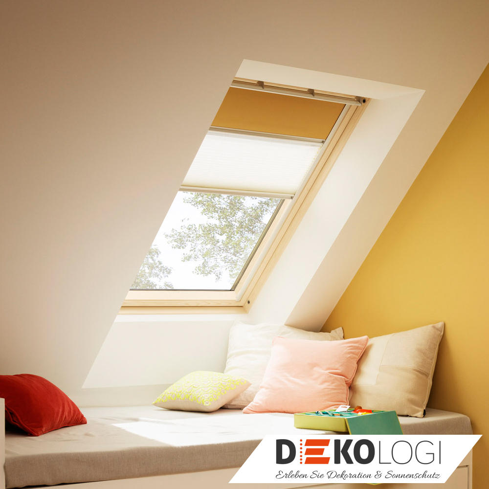 1100 Uni Dunkelblau VELUX Slimline Verdunkelungsrollo Rollos VL VU VKU